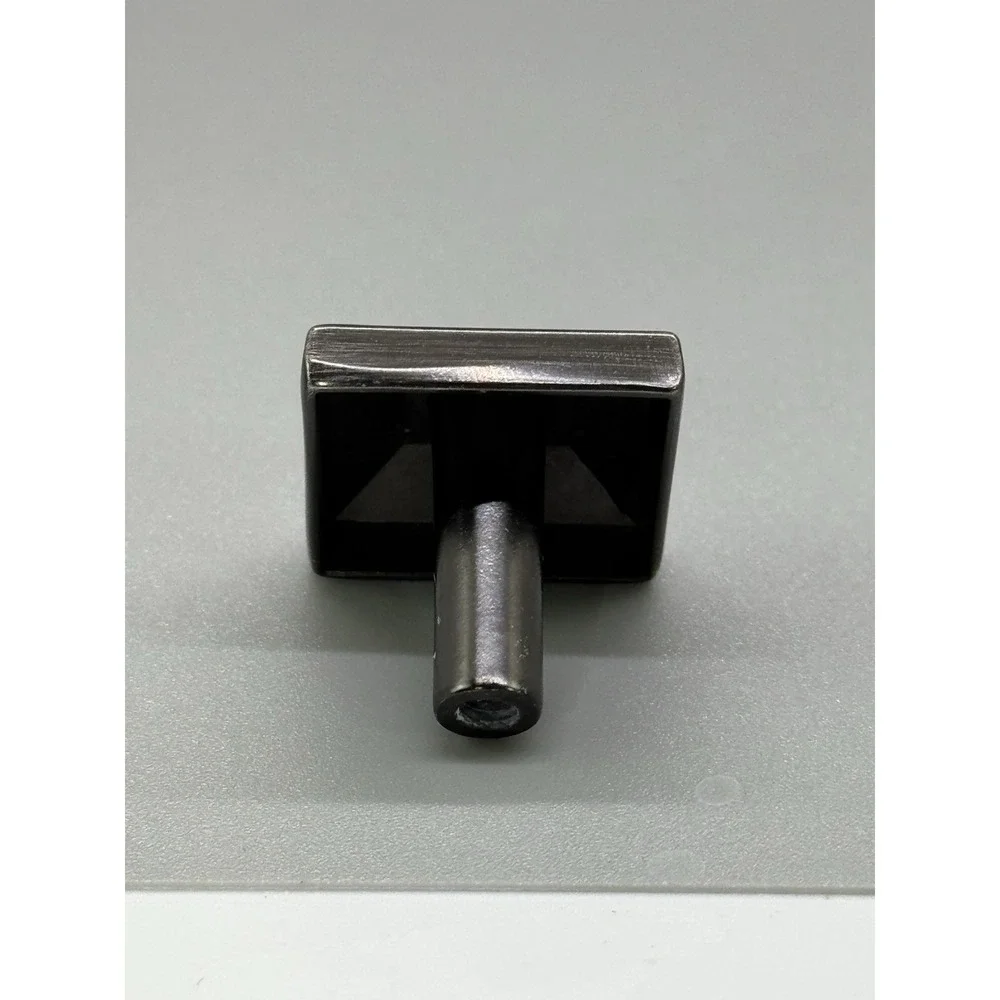 Glide Rite .875 in Square Pyramid Cabinet Pulls Brushed Pewter
